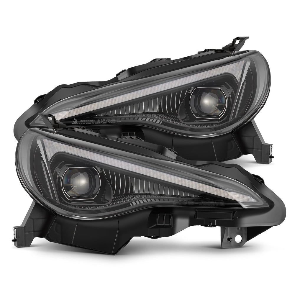 AlphaRex LUXX-Series LED Projector Headlights for Toyota 86 / Subaru BRZ 2012–2020 – Black / Alpha-Black